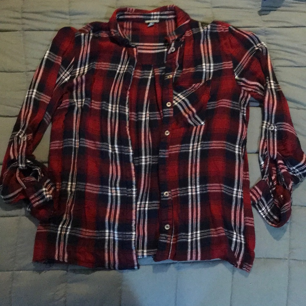 Plaid flannel shirt